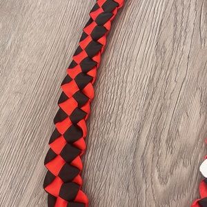 Red and Black Graduation Lei
